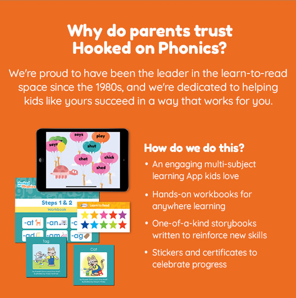 Why do parents trust Hooked on Phonics? 